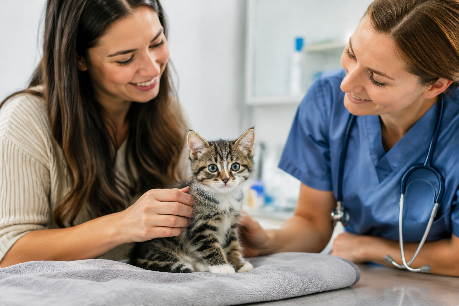 first vet visit schedule for new kitten